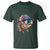 Funny Patriot American Flag Bass Fish Fishing T Shirt - Wonder Print Shop