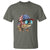 Funny Patriot American Flag Bass Fish Fishing T Shirt - Wonder Print Shop