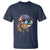 Funny Patriot American Flag Bass Fish Fishing T Shirt - Wonder Print Shop