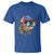 Funny Patriot American Flag Bass Fish Fishing T Shirt - Wonder Print Shop