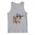 Funny Patriot American Flag Bass Fish Fishing Tank Top - Wonder Print Shop