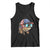 Funny Patriot American Flag Bass Fish Fishing Tank Top - Wonder Print Shop