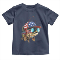 Funny Patriot American Flag Bass Fish Fishing Toddler T Shirt - Wonder Print Shop