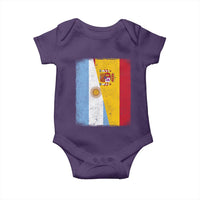 Spain Argentina Half Flag Spanish Argentinian Roots Baby Onesie