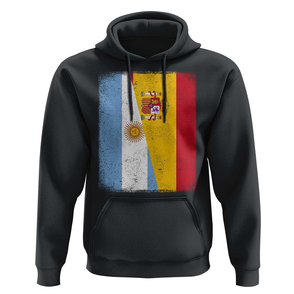 Spain Argentina Half Flag Spanish Argentinian Roots Hoodie