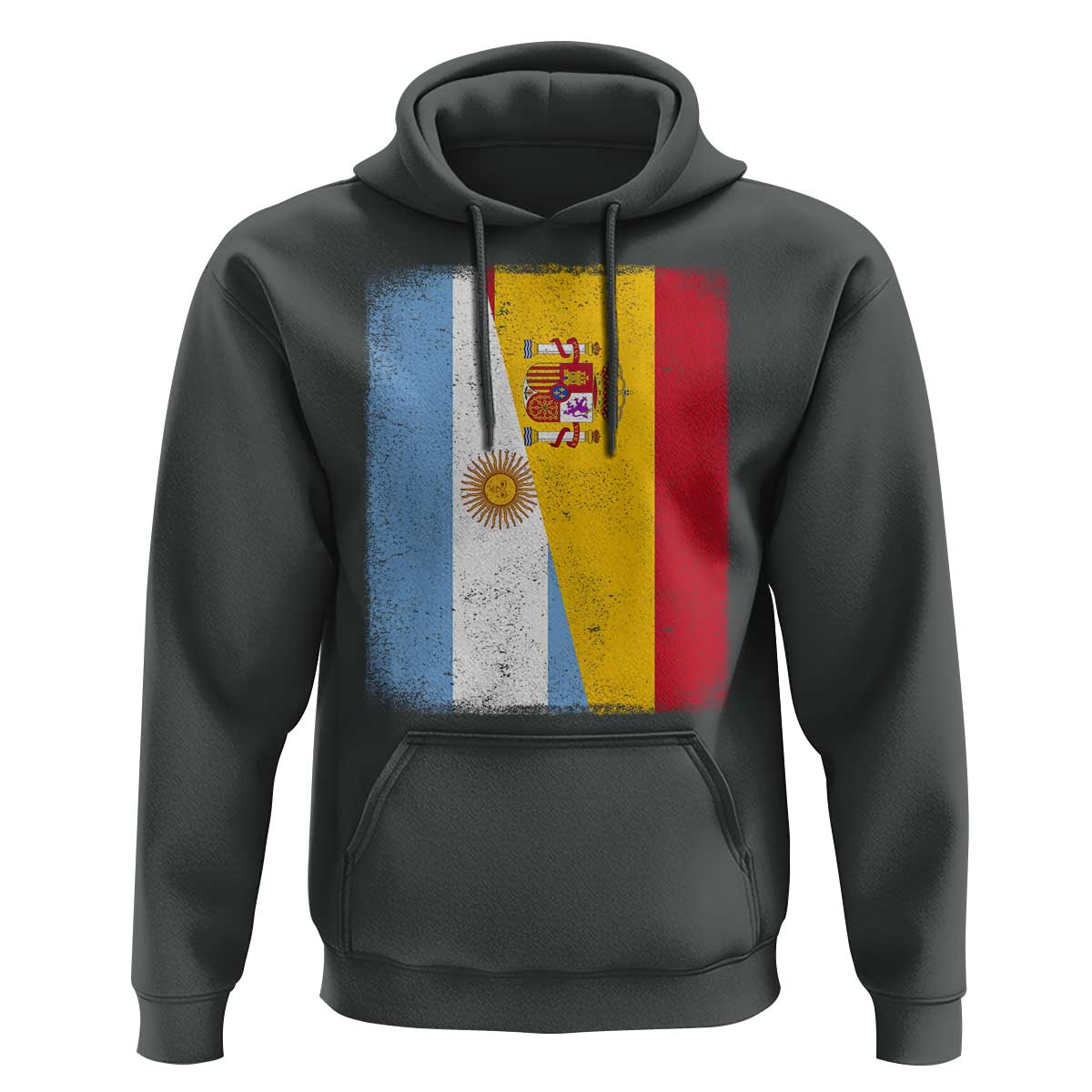 Spain Argentina Half Flag Spanish Argentinian Roots Hoodie