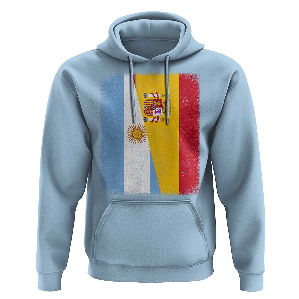 Spain Argentina Half Flag Spanish Argentinian Roots Hoodie