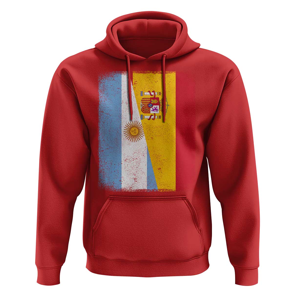 Spain Argentina Half Flag Spanish Argentinian Roots Hoodie
