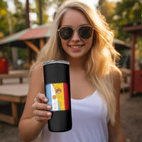 Spain Argentina Half Flag Spanish Argentinian Roots Skinny Tumbler
