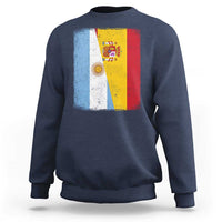 Spain Argentina Half Flag Spanish Argentinian Roots Sweatshirt