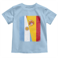 Spain Argentina Half Flag Spanish Argentinian Roots Toddler T Shirt
