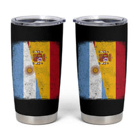 Spain Argentina Half Flag Spanish Argentinian Roots Tumbler Cup