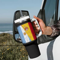 Spain Argentina Half Flag Spanish Argentinian Roots Tumbler With Handle