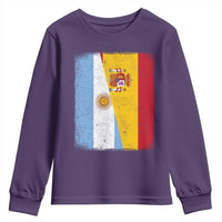 Spain Argentina Half Flag Spanish Argentinian Roots Youth Sweatshirt