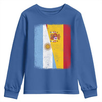 Spain Argentina Half Flag Spanish Argentinian Roots Youth Sweatshirt