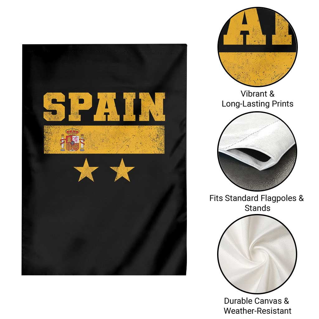 Spain Champions 2026 Second Star Garden Flag Espana Coat of Arms