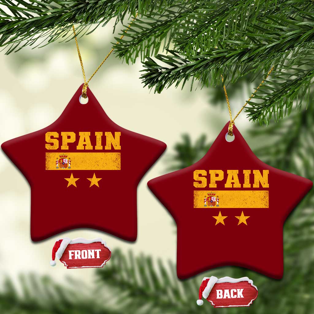 Spain Champions 2026 Second Star Ceramic Ornament Espana Coat of Arms