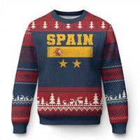 Spain Champions 2026 Second Star Ugly Christmas Sweater Espana Coat of Arms