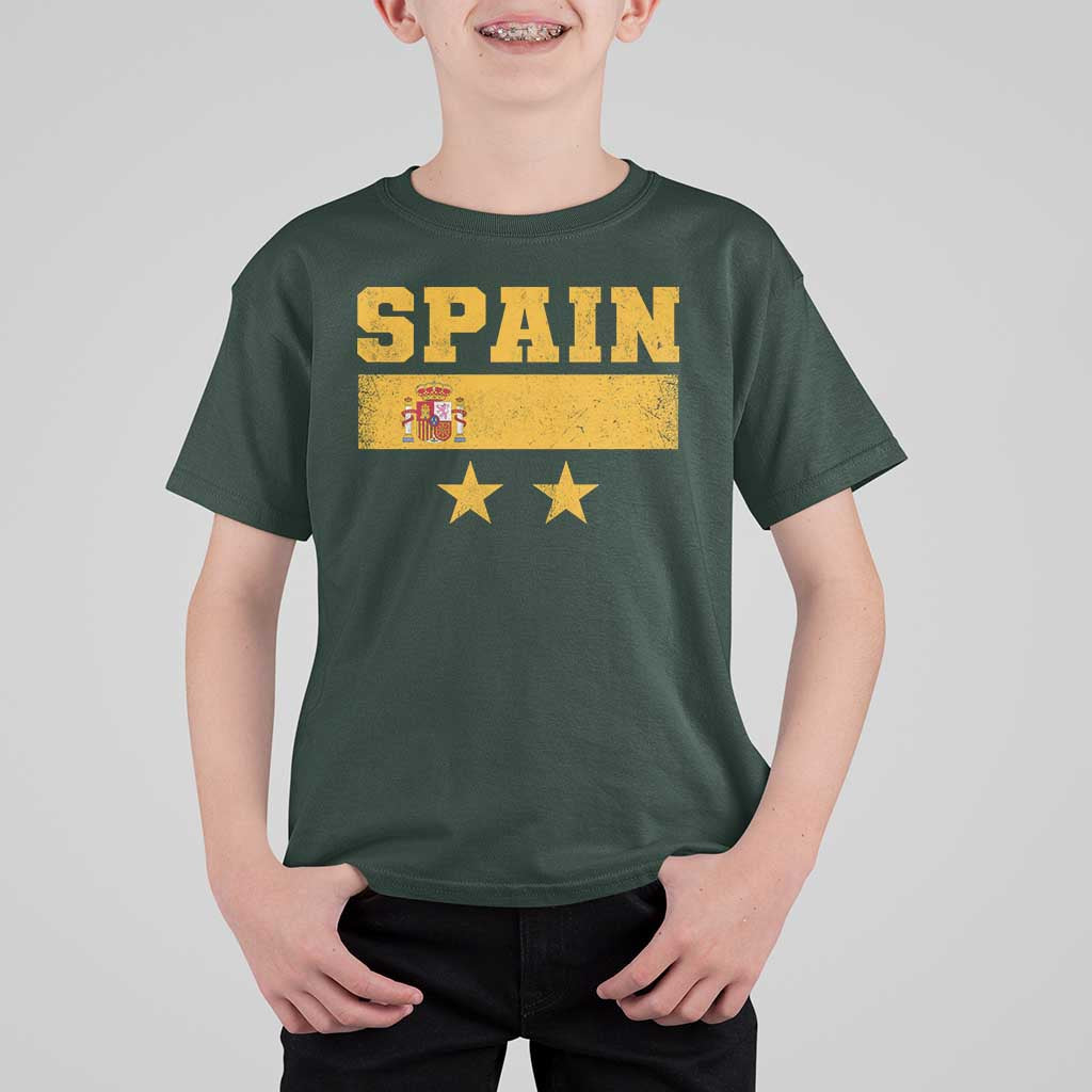 Spain Champions 2026 Second Star T Shirt For Kid Espana Coat of Arms