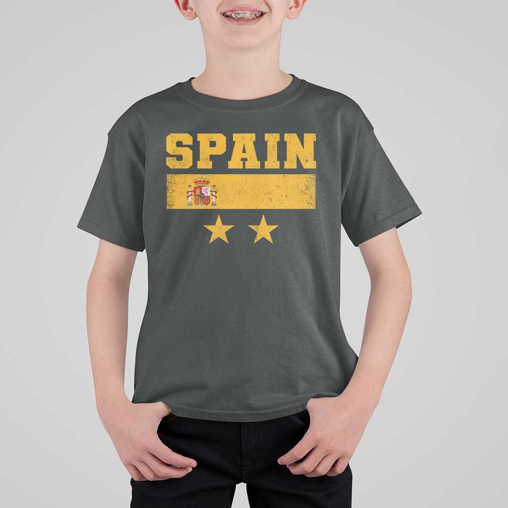 Spain Champions 2026 Second Star T Shirt For Kid Espana Coat of Arms