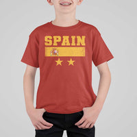 Spain Champions 2026 Second Star T Shirt For Kid Espana Coat of Arms