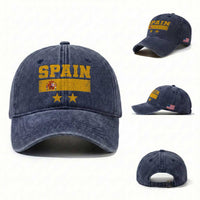 Spain Champions 2026 Second Star Washed Cotton Baseball Cap Espana Coat of Arms