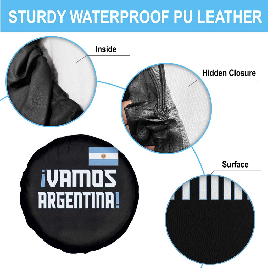 Vamos Argentina Spare Tire Cover Sol De May Argentinian Flag National Pride