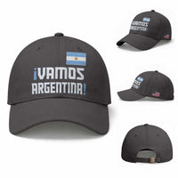 Vamos Argentina Baseball Cap Sol De May Argentinian Flag National Pride