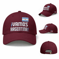Vamos Argentina Baseball Cap Sol De May Argentinian Flag National Pride