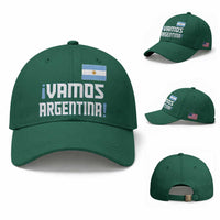 Vamos Argentina Baseball Cap Sol De May Argentinian Flag National Pride