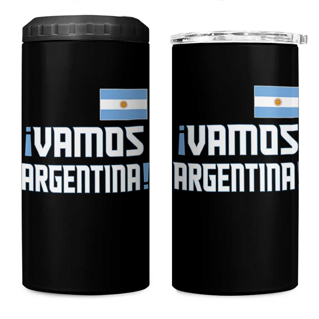 Vamos Argentina 4 in 1 Can Cooler Tumbler Sol De May Argentinian Flag National Pride