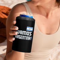 Vamos Argentina 4 in 1 Can Cooler Tumbler Sol De May Argentinian Flag National Pride