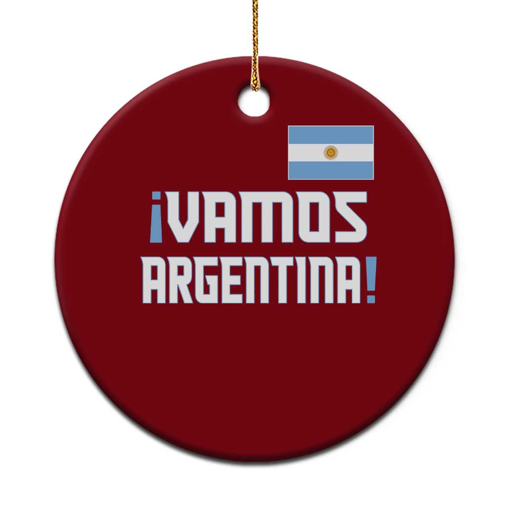 Vamos Argentina Ceramic Ornament Sol De May Argentinian Flag National Pride