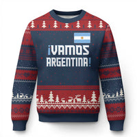 Vamos Argentina Ugly Christmas Sweater Sol De May Argentinian Flag National Pride