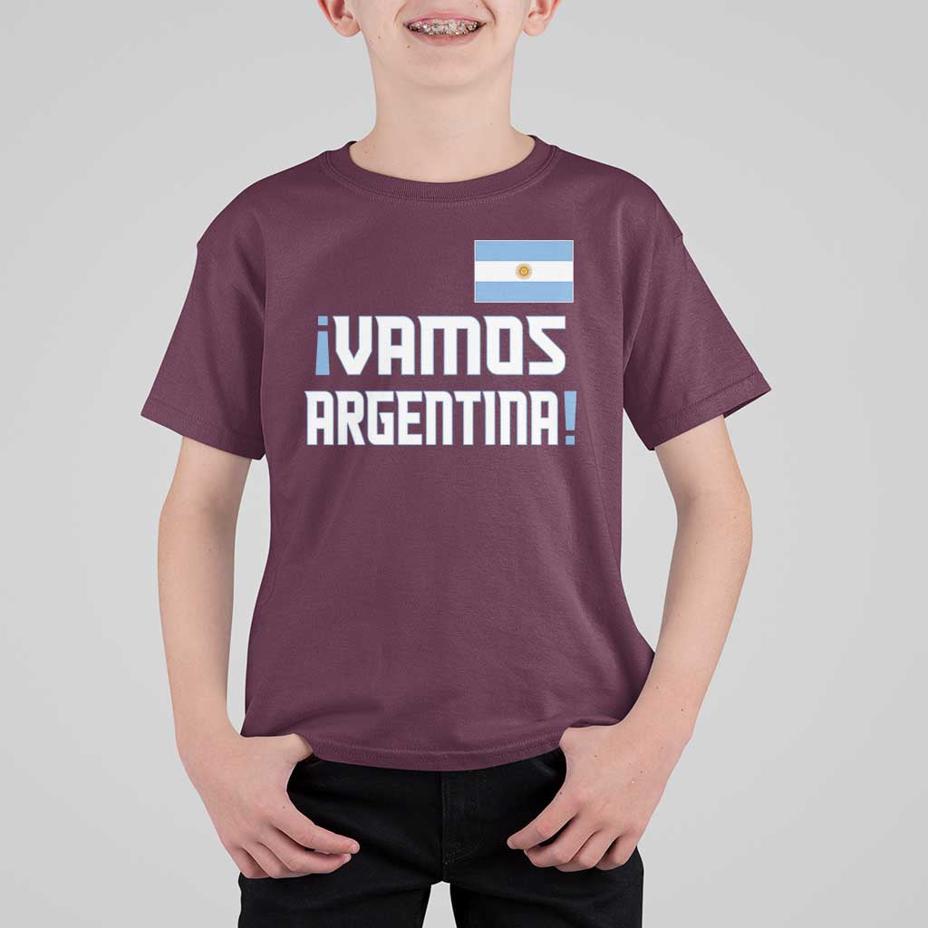 Vamos Argentina T Shirt For Kid Sol De May Argentinian Flag National Pride