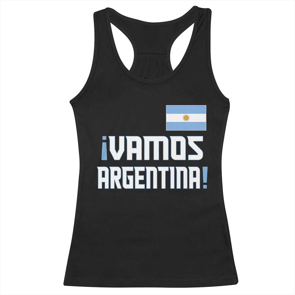 Vamos Argentina Racerback Tank Top Sol De May Argentinian Flag National Pride