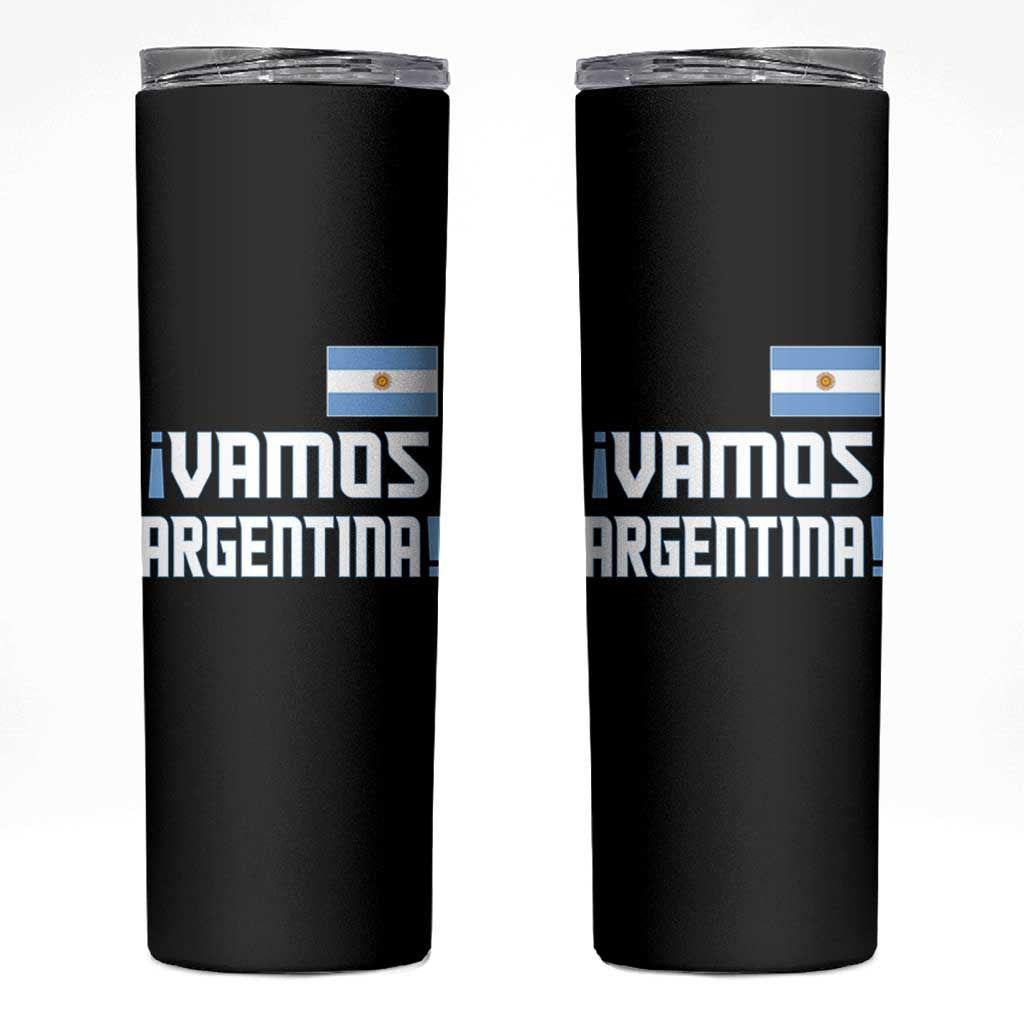 Vamos Argentina Skinny Tumbler Sol De May Argentinian Flag National Pride