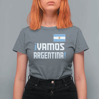 Vamos Argentina T Shirt For Women Sol De May Argentinian Flag National Pride