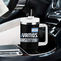 Vamos Argentina Tumbler With Handle Sol De May Argentinian Flag National Pride