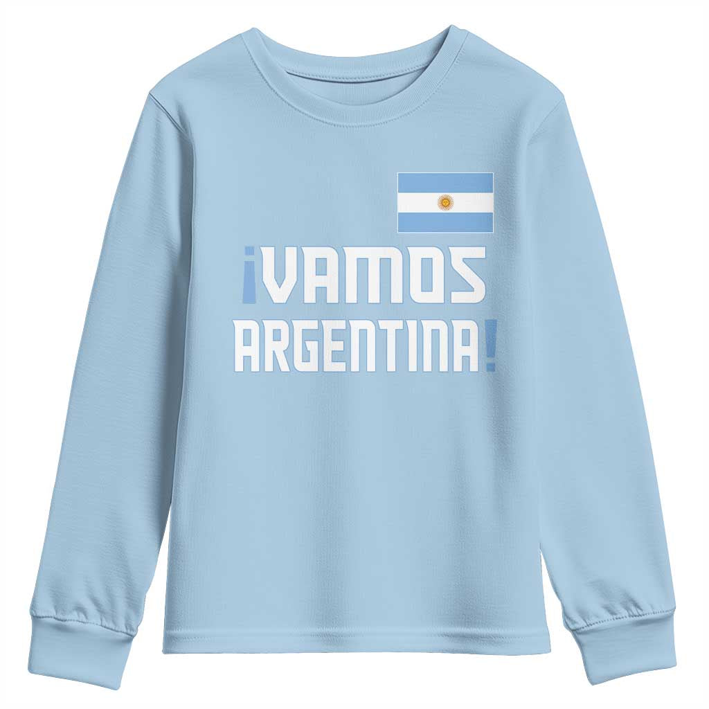 Vamos Argentina Youth Sweatshirt Sol De May Argentinian Flag National Pride