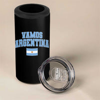 Vamos Argentina Football Throwback Design 4 in 1 Can Cooler Tumbler Vintage Argentinian Flag