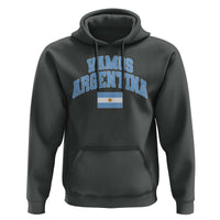 Vamos Argentina Football Throwback Design Hoodie Vintage Argentinian Flag