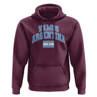 Vamos Argentina Football Throwback Design Hoodie Vintage Argentinian Flag