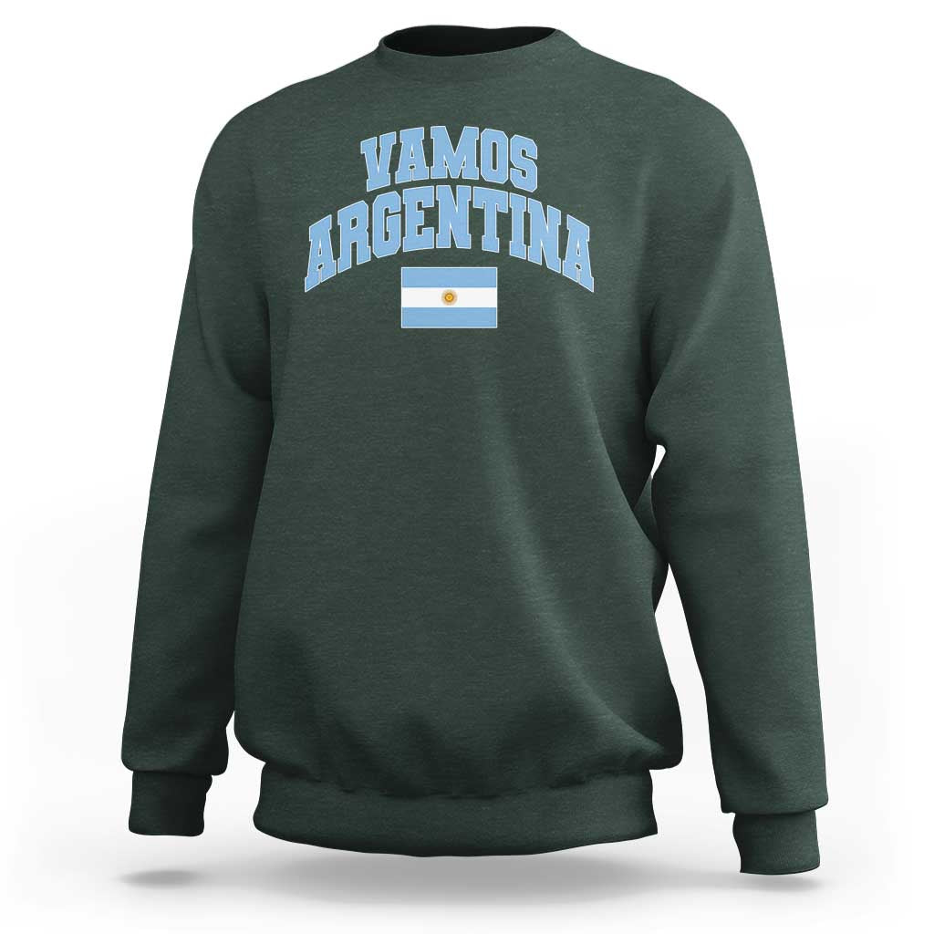 Vamos Argentina Football Throwback Design Sweatshirt Vintage Argentinian Flag