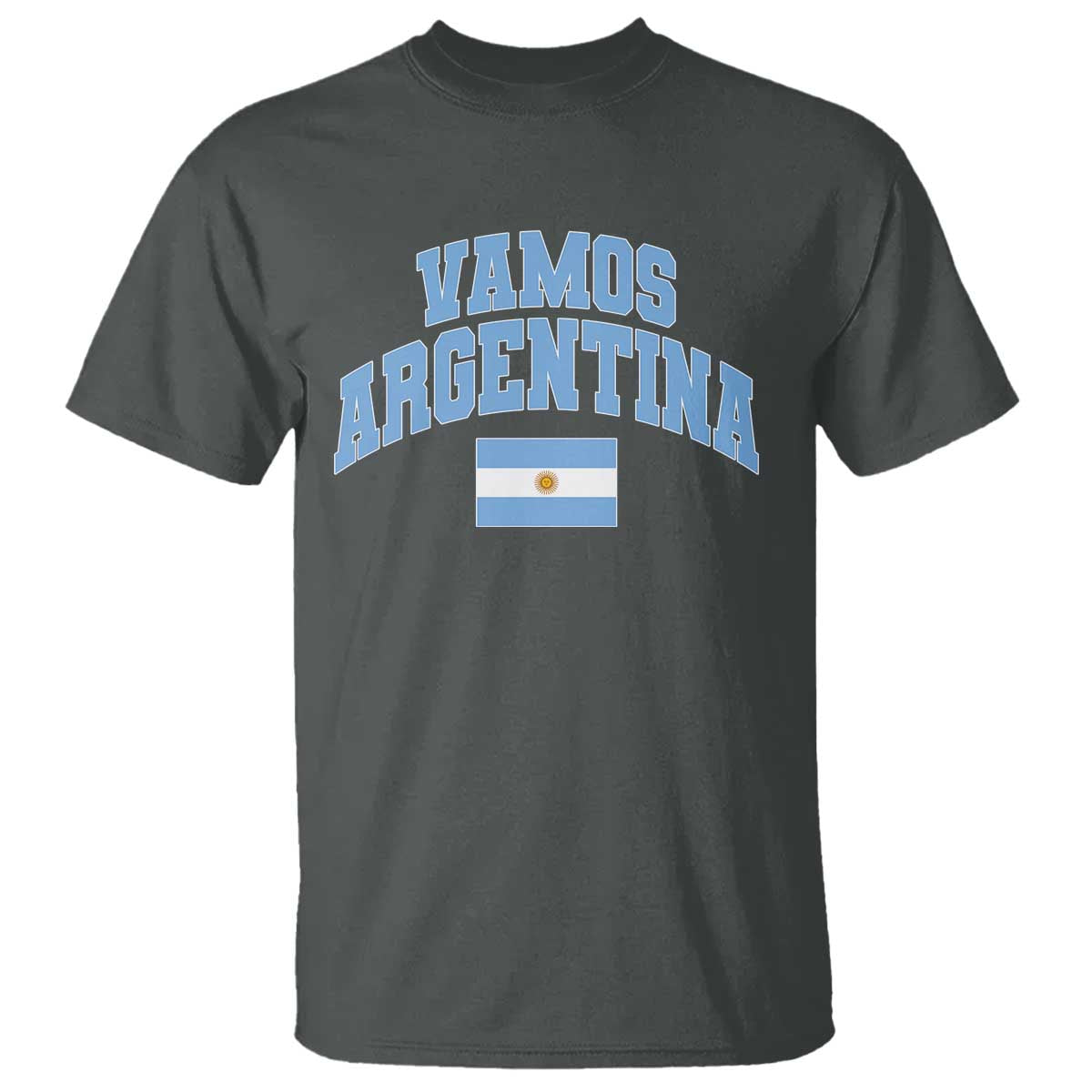 Vamos Argentina Football Throwback Design T Shirt Vintage Argentinian Flag
