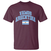 Vamos Argentina Football Throwback Design T Shirt Vintage Argentinian Flag