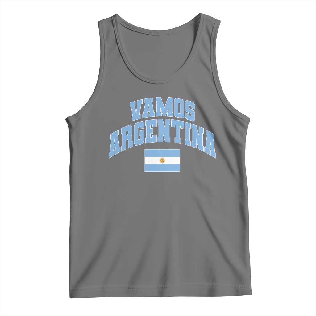 Vamos Argentina Football Throwback Design Tank Top Vintage Argentinian Flag