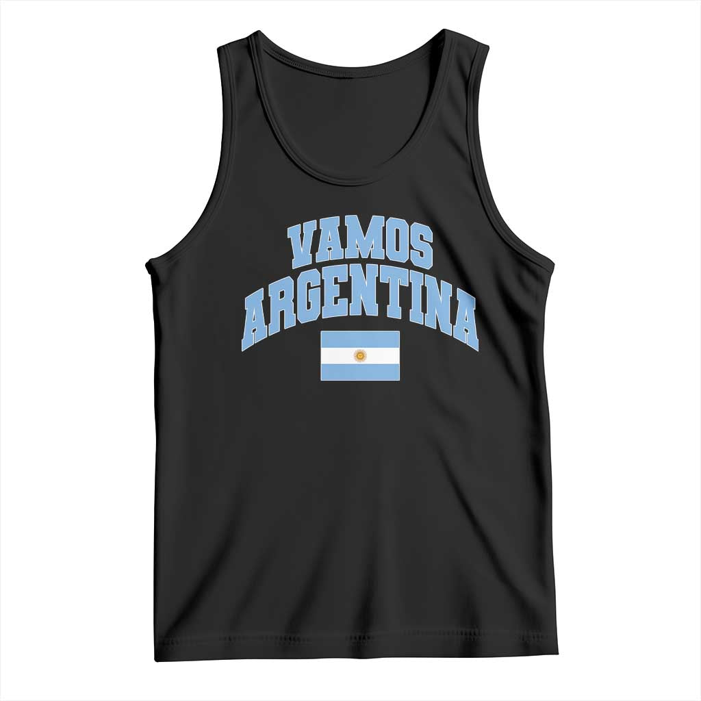 Vamos Argentina Football Throwback Design Tank Top Vintage Argentinian Flag