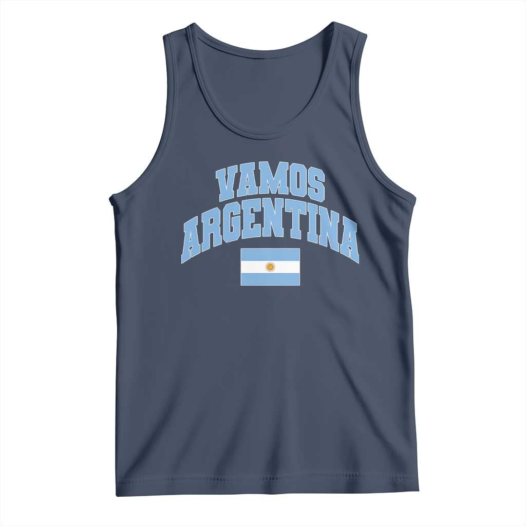 Vamos Argentina Football Throwback Design Tank Top Vintage Argentinian Flag
