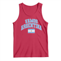 Vamos Argentina Football Throwback Design Tank Top Vintage Argentinian Flag